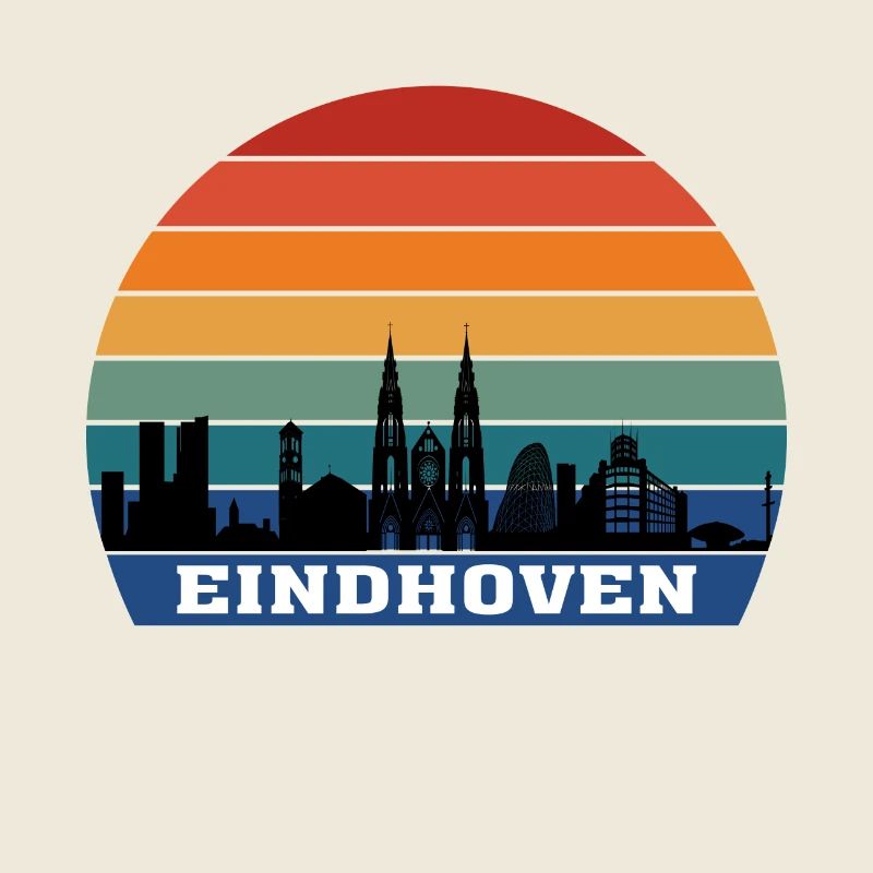 Souvenir de silhouette de skyline d'Eindhoven Pays-Bas