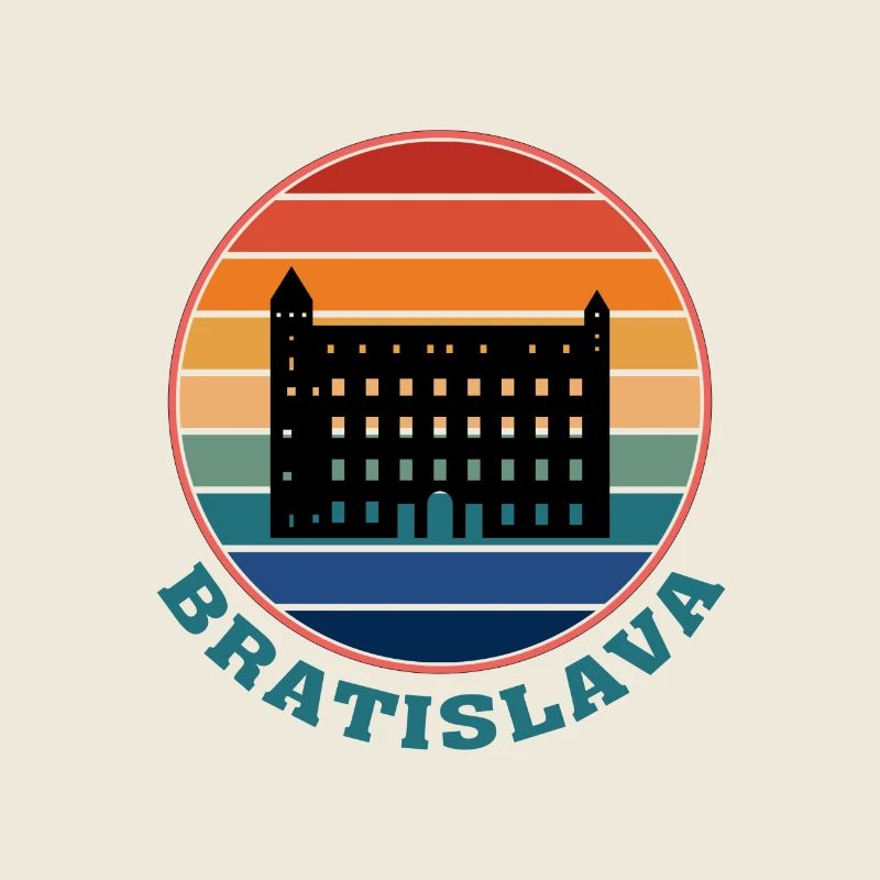Bratislava Slovaquie Skyline Landmark Souvenir