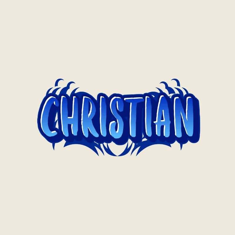 Design mit Vorname Christian