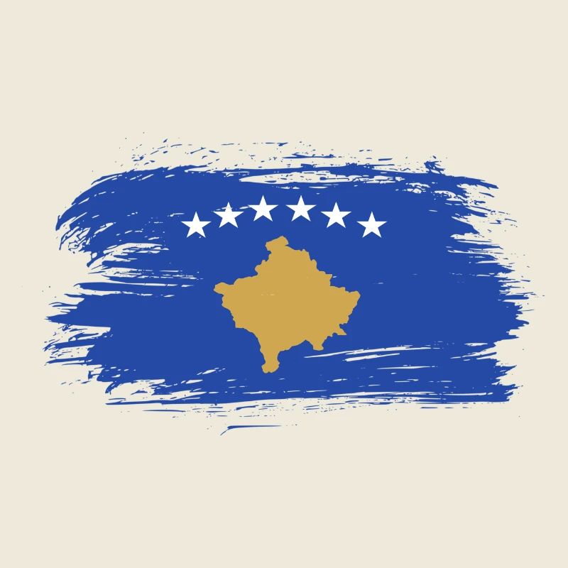Kosovo Flaggen Design / Geschenkidee