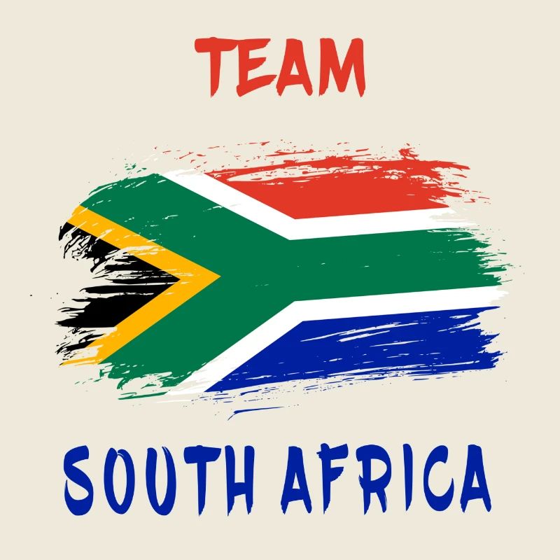 Team Südafrika Flaggen Design