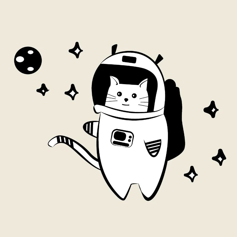 Cool cat in space