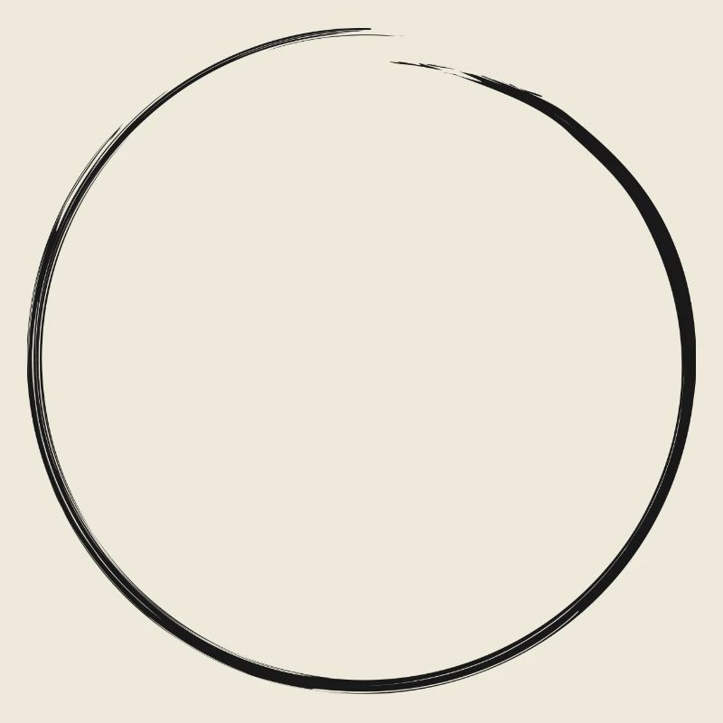 cercle noir ouvert | Bord sale