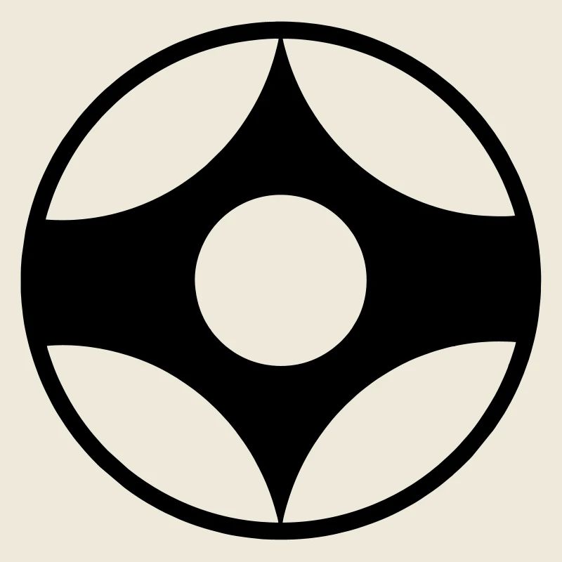 Symbole vectoriel de karaté kanku Kyokushin