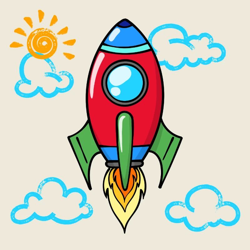 Schulanfang Schulstart Rakete Schule Schultag