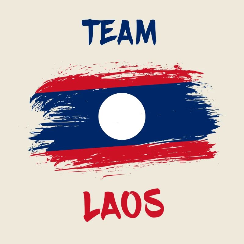 Team Laos Flags Design / Gift