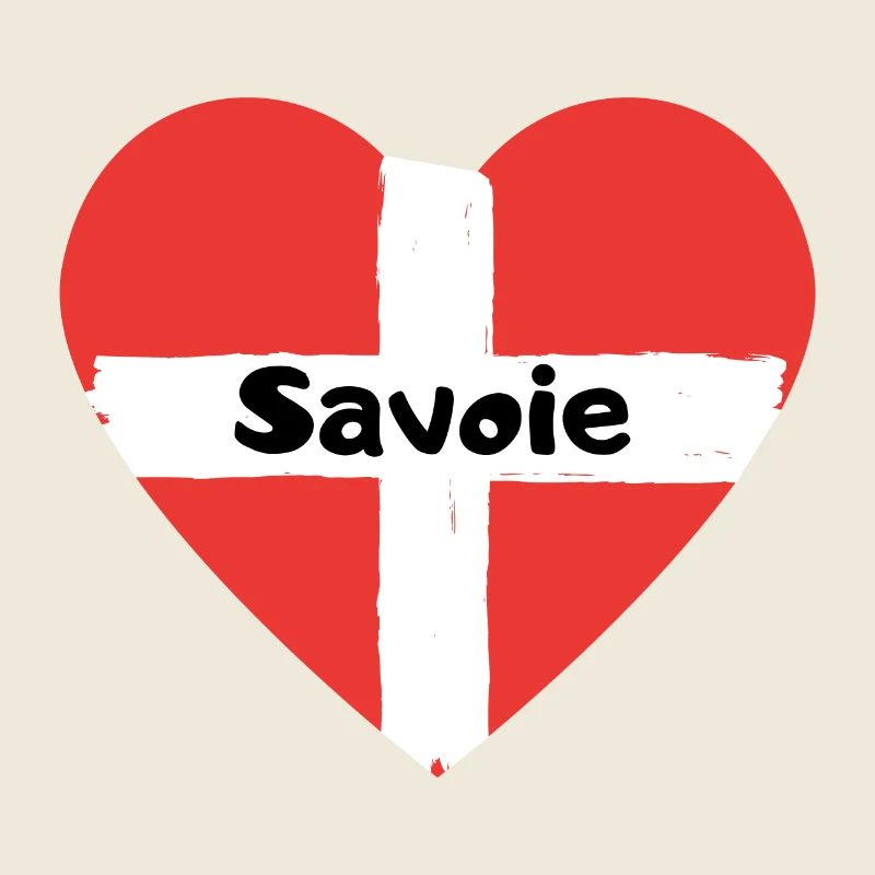 Savoie Drapeau Coeur