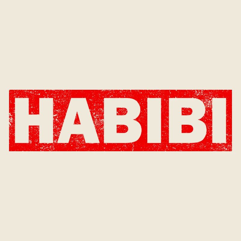 Habibi Arabisch Liebste Rot Islam Muslim Geschenk