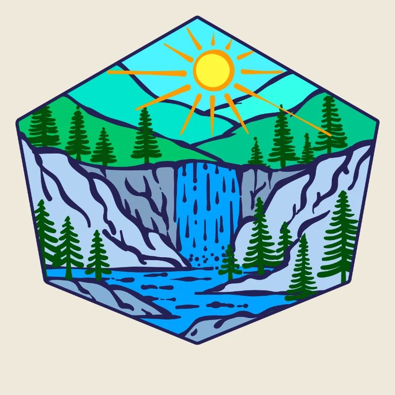 Natur Wasserfall Umwelt Bäume
