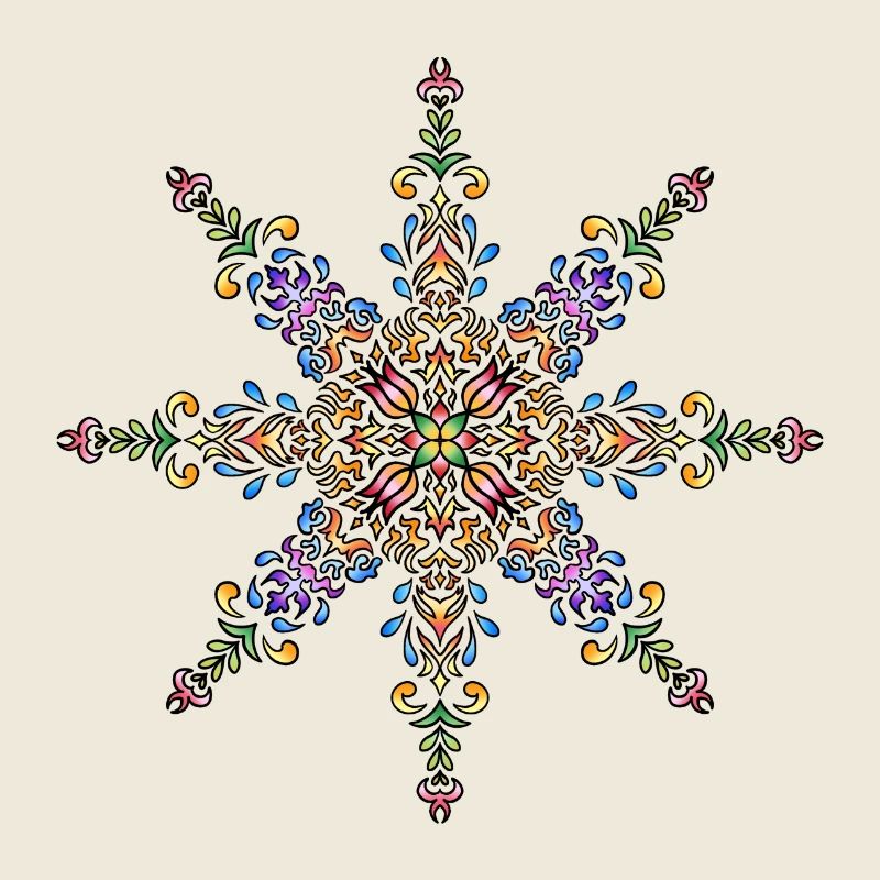 Mandala | Bunt | Leben | Geschenkidee