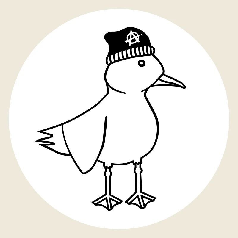 Seagull Anarchy – Vilain Maritime Hipster Art côtier