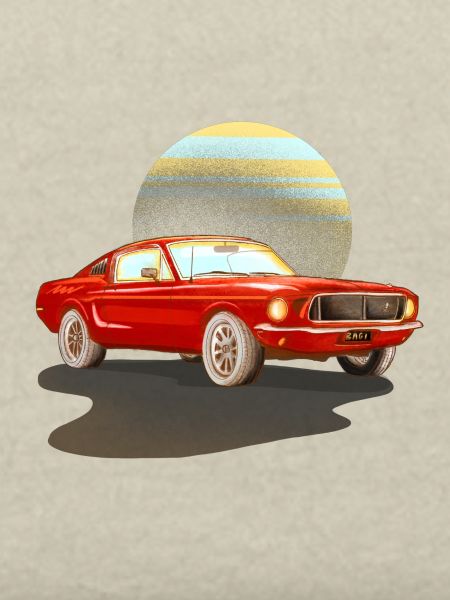 Auto rotes Auto