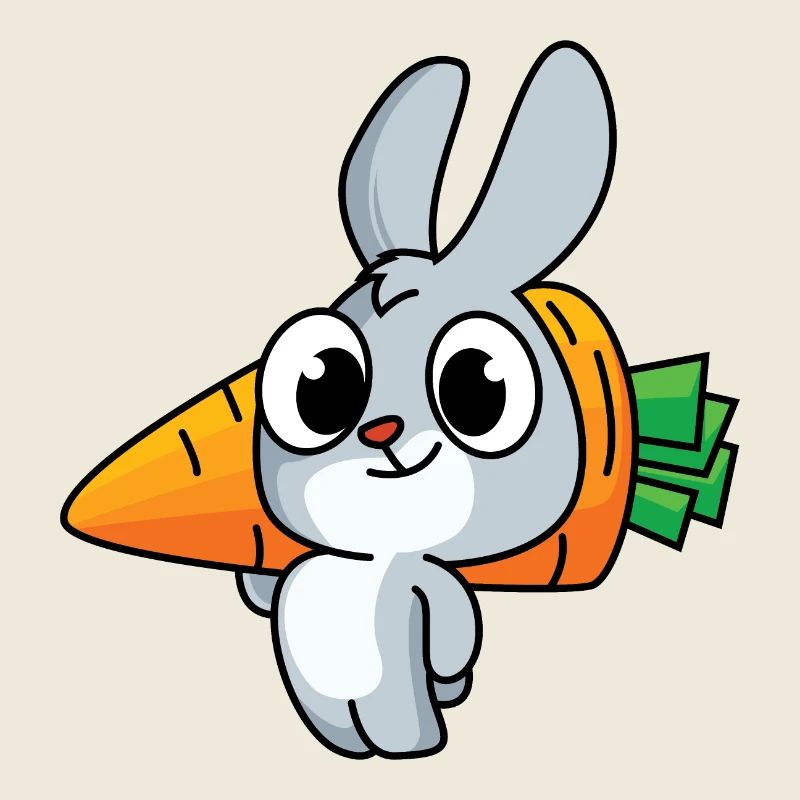 Hard-working bunny