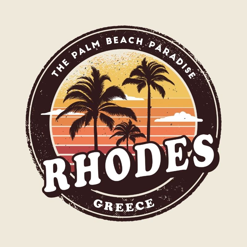 Motif plage Rhodes Grèce