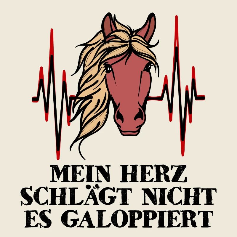 Lustig Islandpferde Statement Galopp Herz Pferde