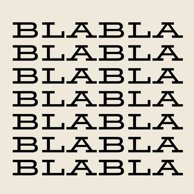 "Blabla" Saying