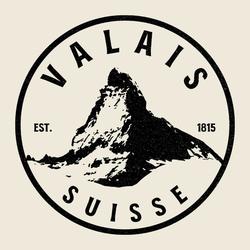 Valais Suisse Bergdesign 1815 Vintage
