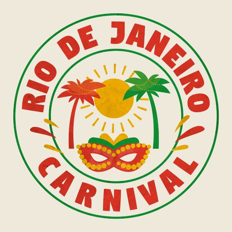 Rio Carnaval Sonnenmaske Logo