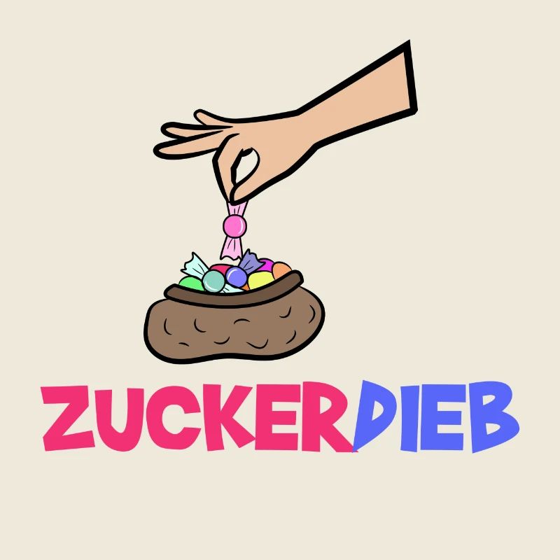 Bonbon Statement Süßigkeiten Naschkatzen