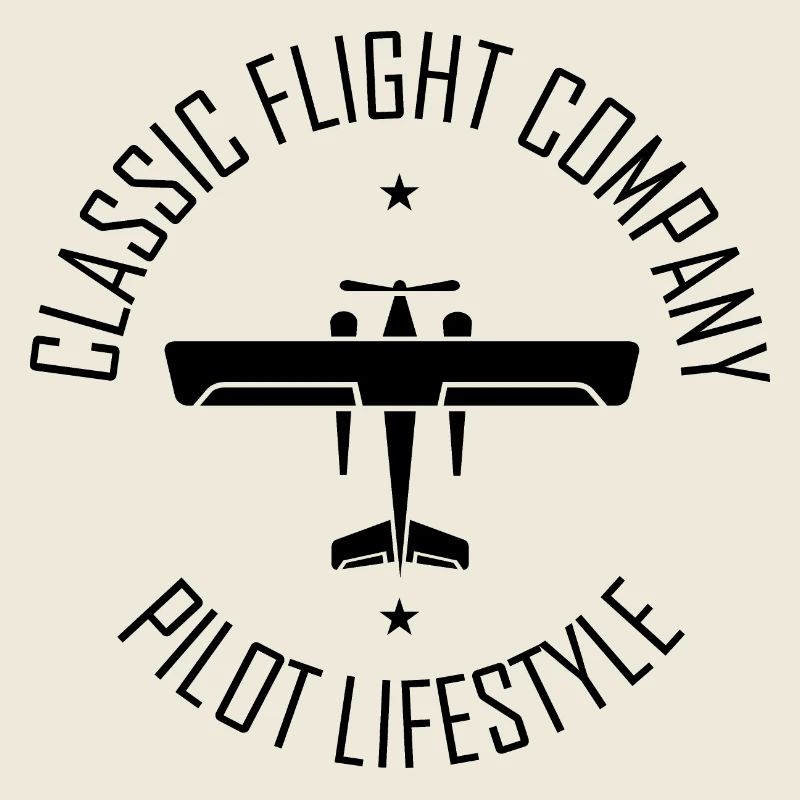 Pilote d’avion classique Flying Symbol Aviator