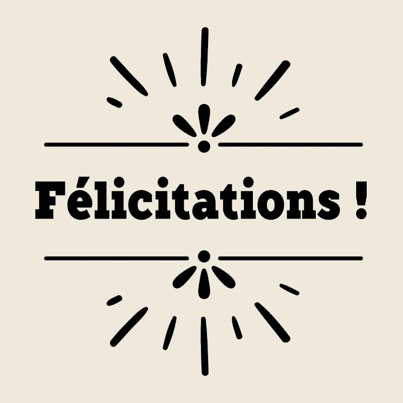 félicitations