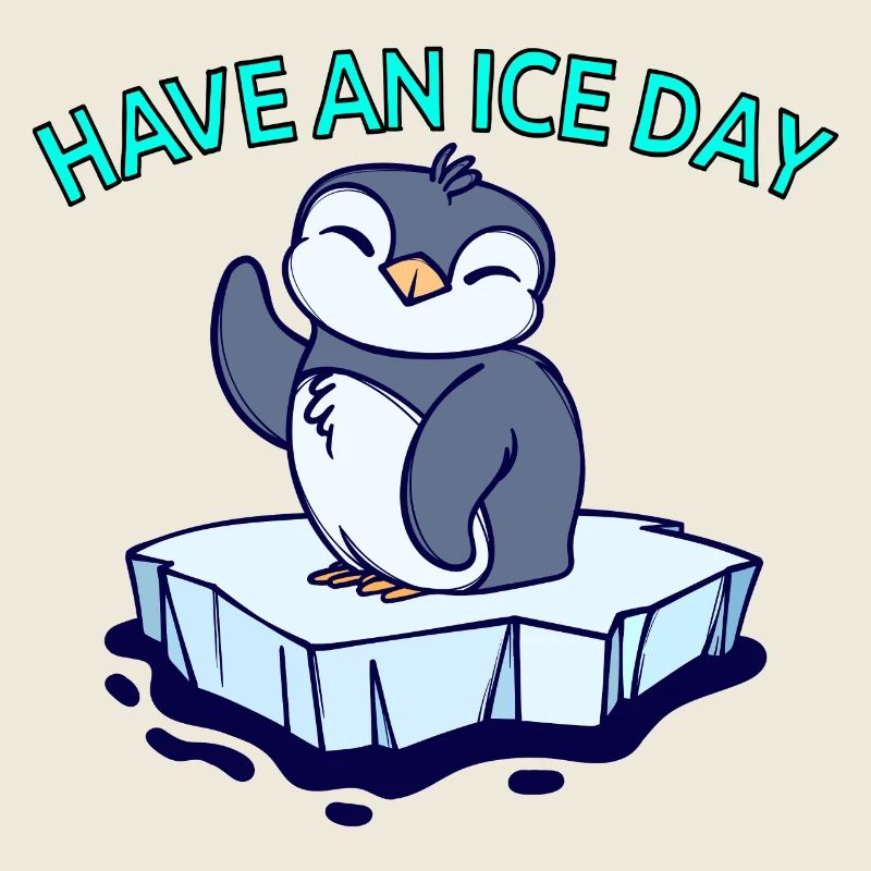 Cool Pinguin Eis Statement Vogel Tier Antarktis