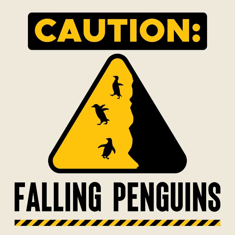 Pinguin Humorvoll Vögel Statement Seevogel