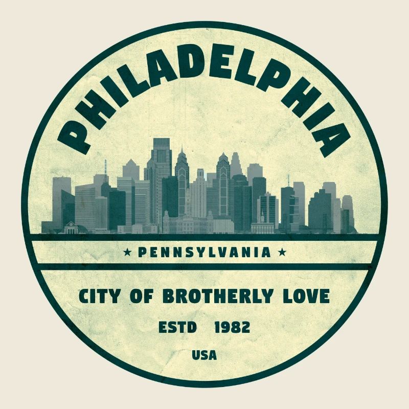 Philadelphia Skyline Abzeichen