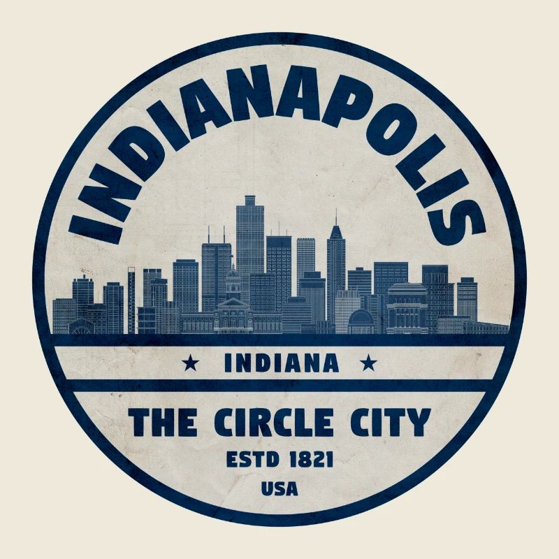 Indianapolis Skyline County Town