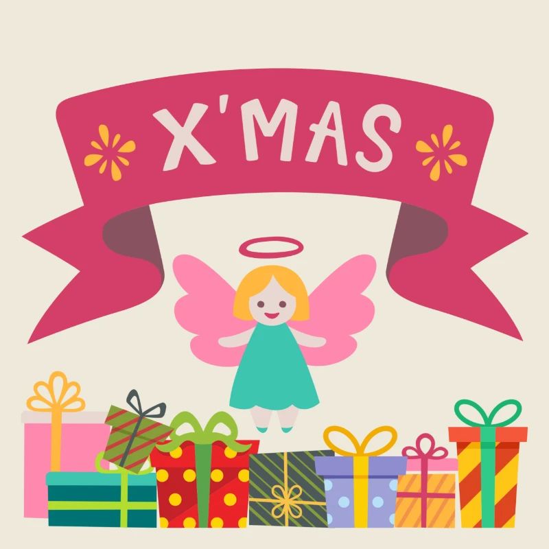 XMAS Engel mit Geschenken