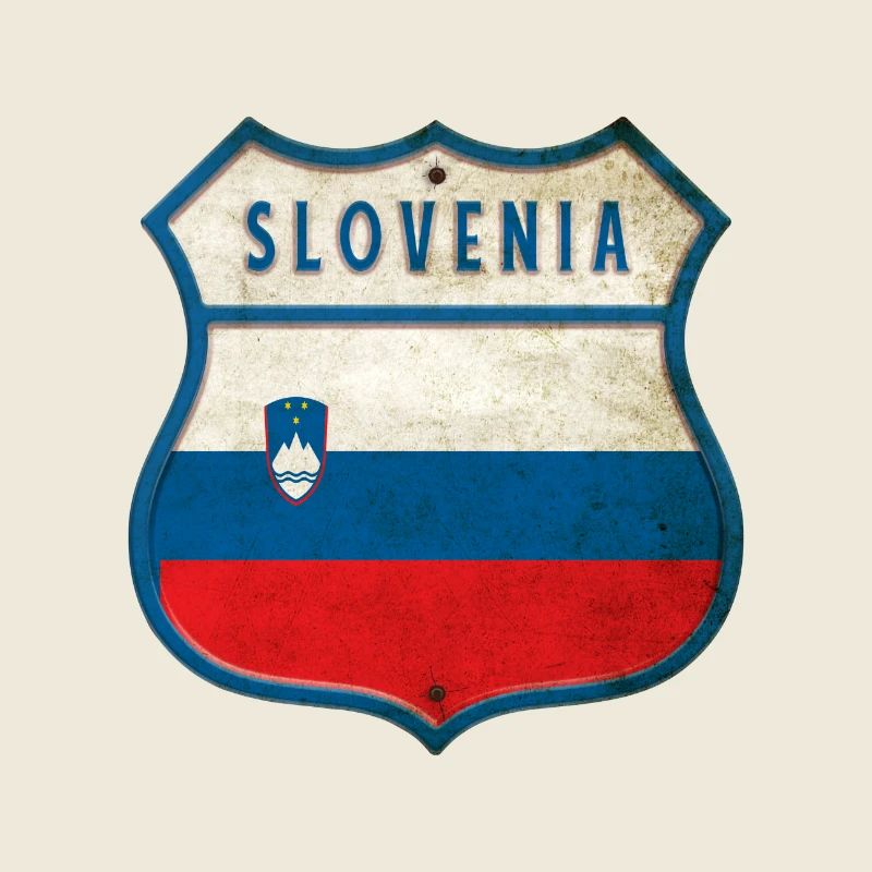 Design du drapeau de la Slovénie et des armoiries