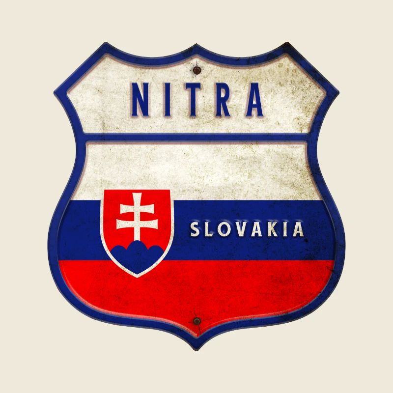 Drapeaux de Nitra Slovaquie