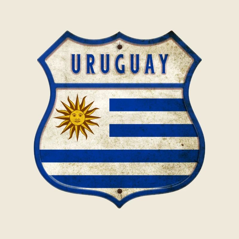 Uruguay Flaggen Wappen Design