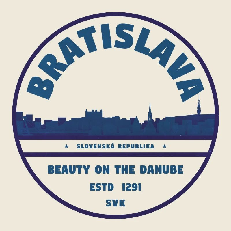 Bratislava Danube Skyline Emblem