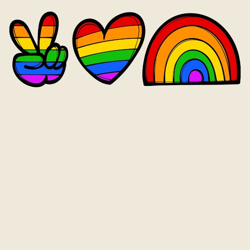 Rainbow Heart Lgbt Right-wing homosexual pride