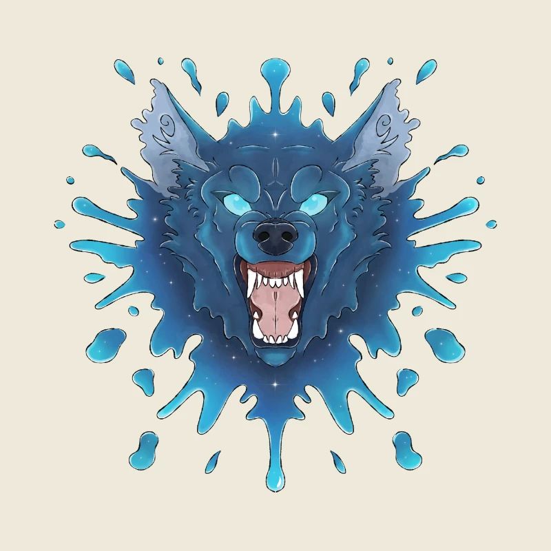 Blue Ink Spirits - Grand Méchant Loup Bleu Grogne