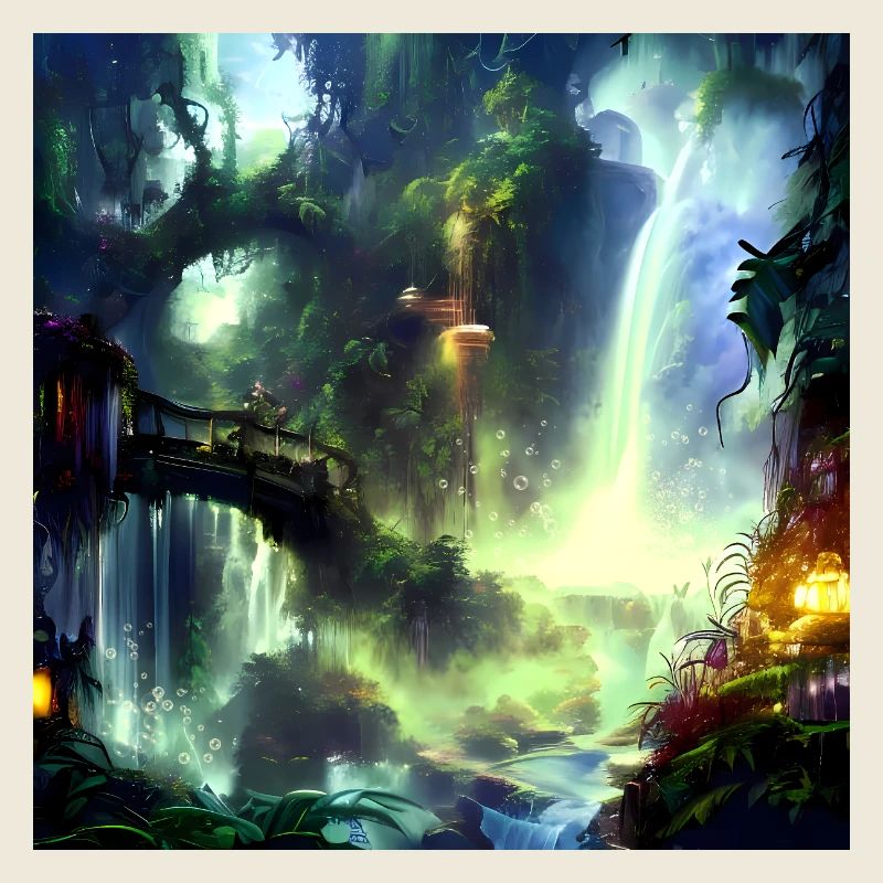 Monde caché des cascades