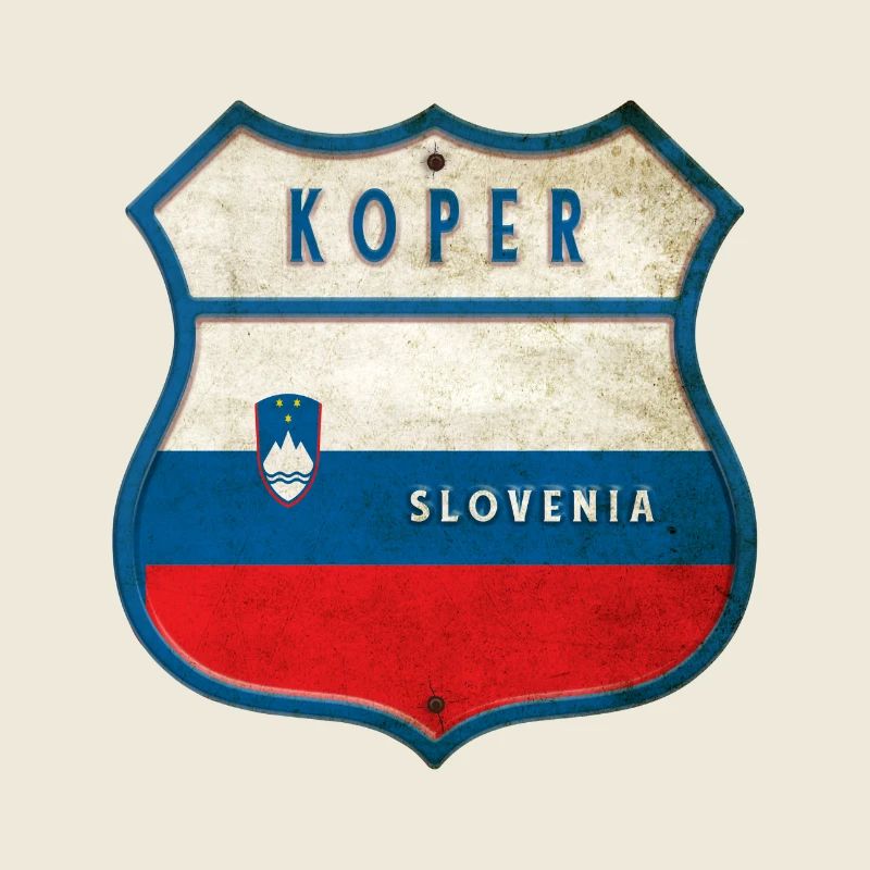 Koper Slowenien Flaggen Wappen Design