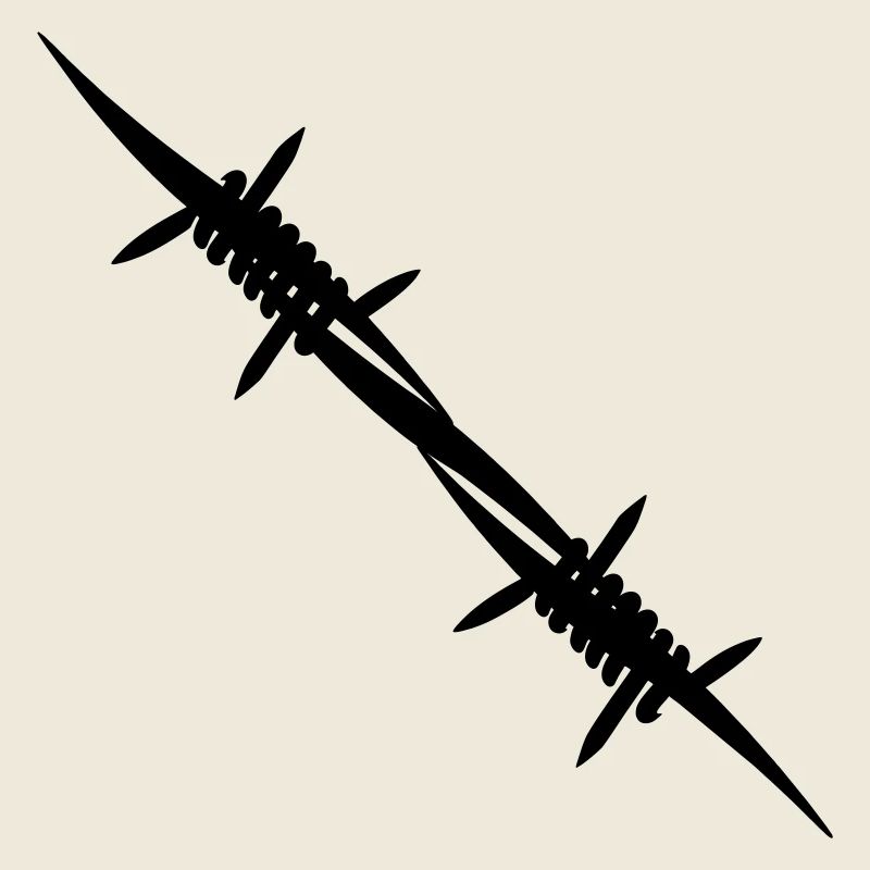Barbed wire coupling piece