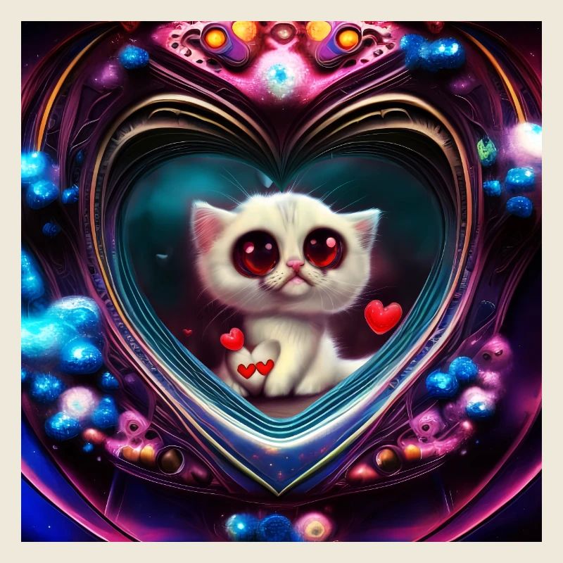 Chaton de la Saint-Valentin