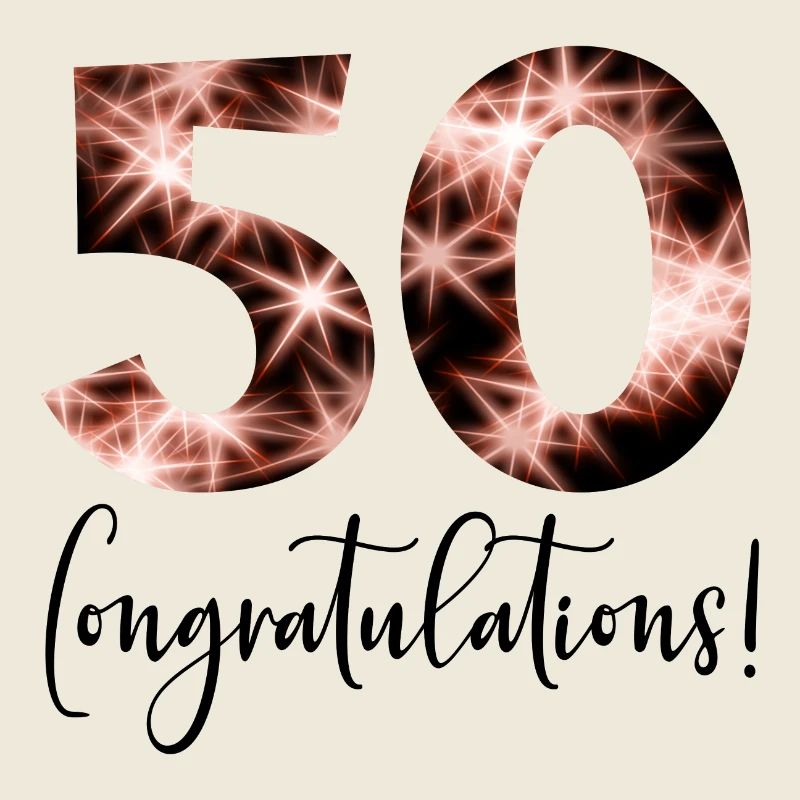 Félicitations 50e anniversaire - Fifty