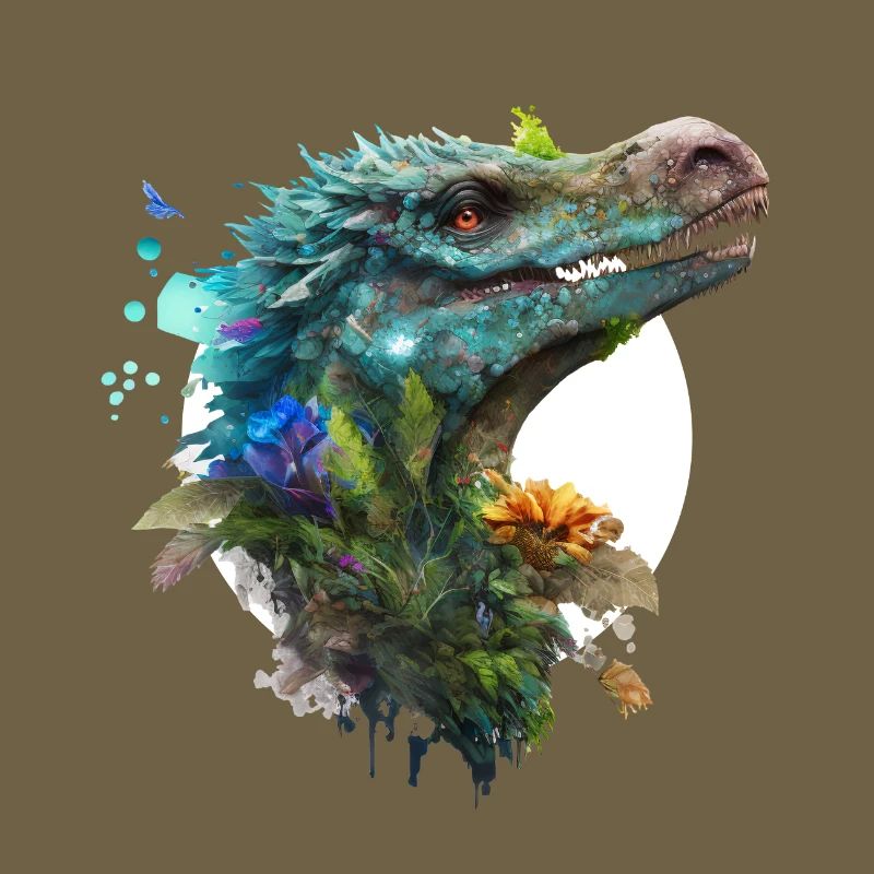 Blauer Velociraptor mit weißem Hintergrund