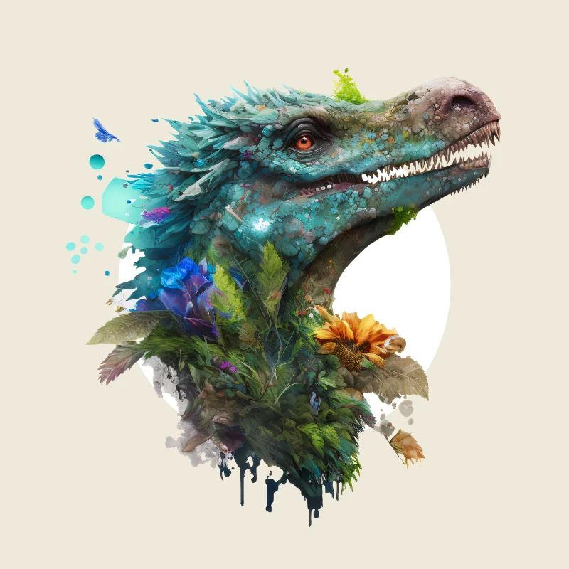 Blauer Velociraptor mit weißem Hintergrund