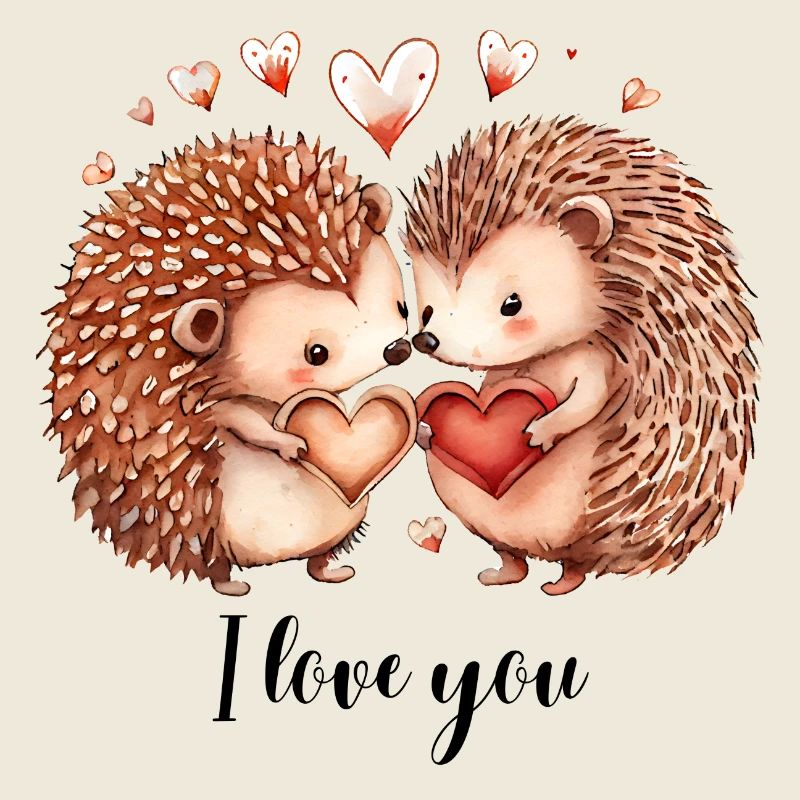 Liebende Igel