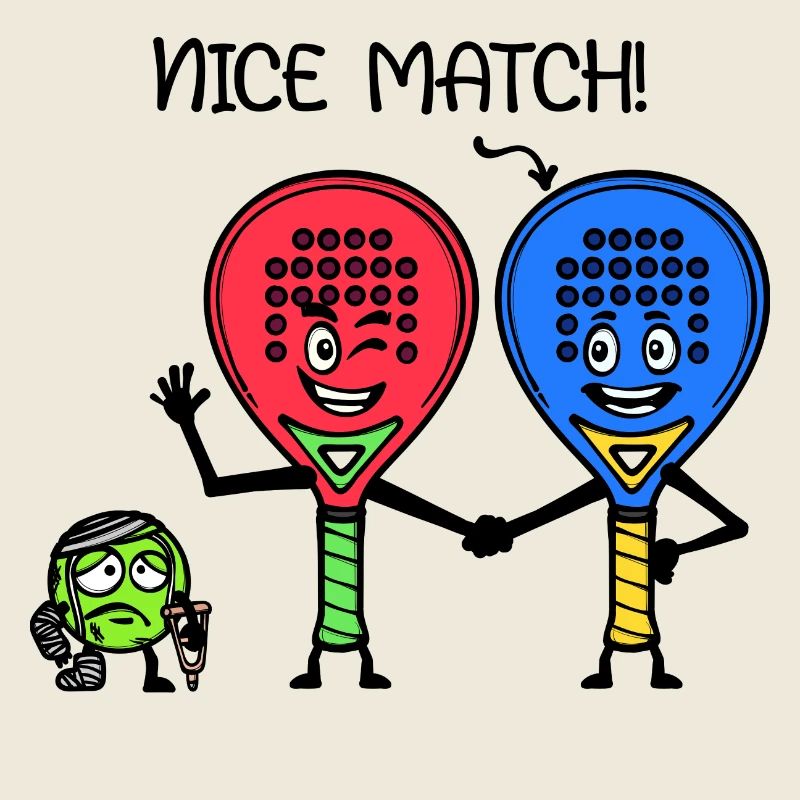 Déclaration du joueur de raquette Balles de padel Équipe de padel