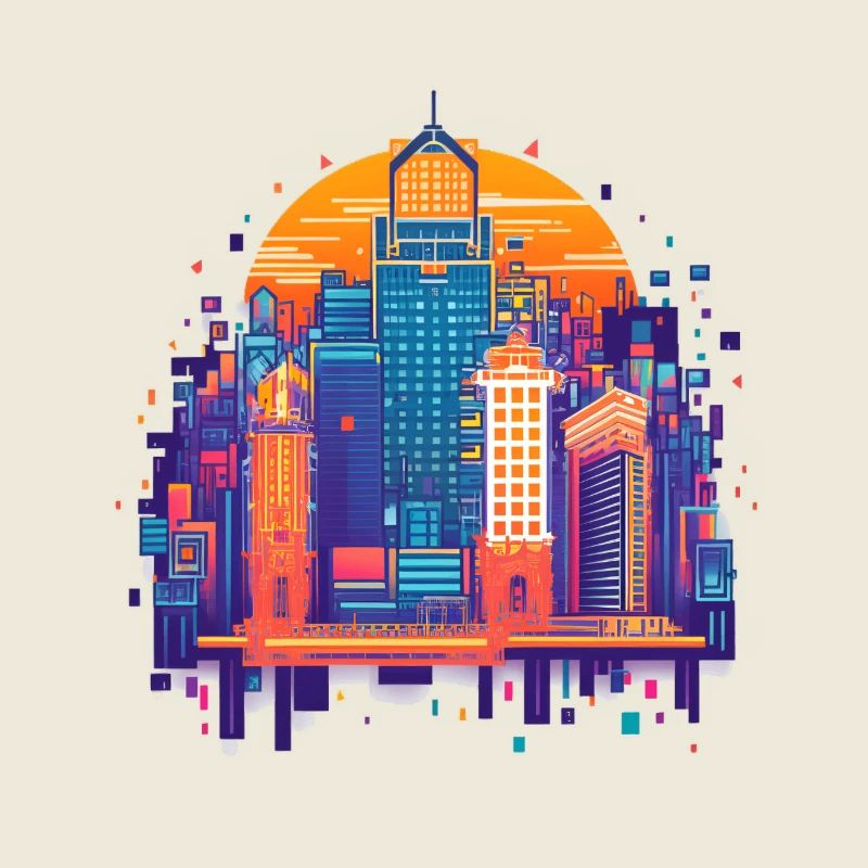 Bunte Stadt