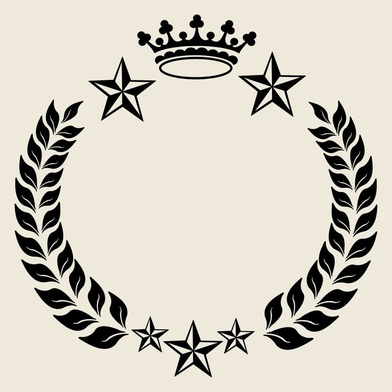 Couronne d’étoile couronne de laurier