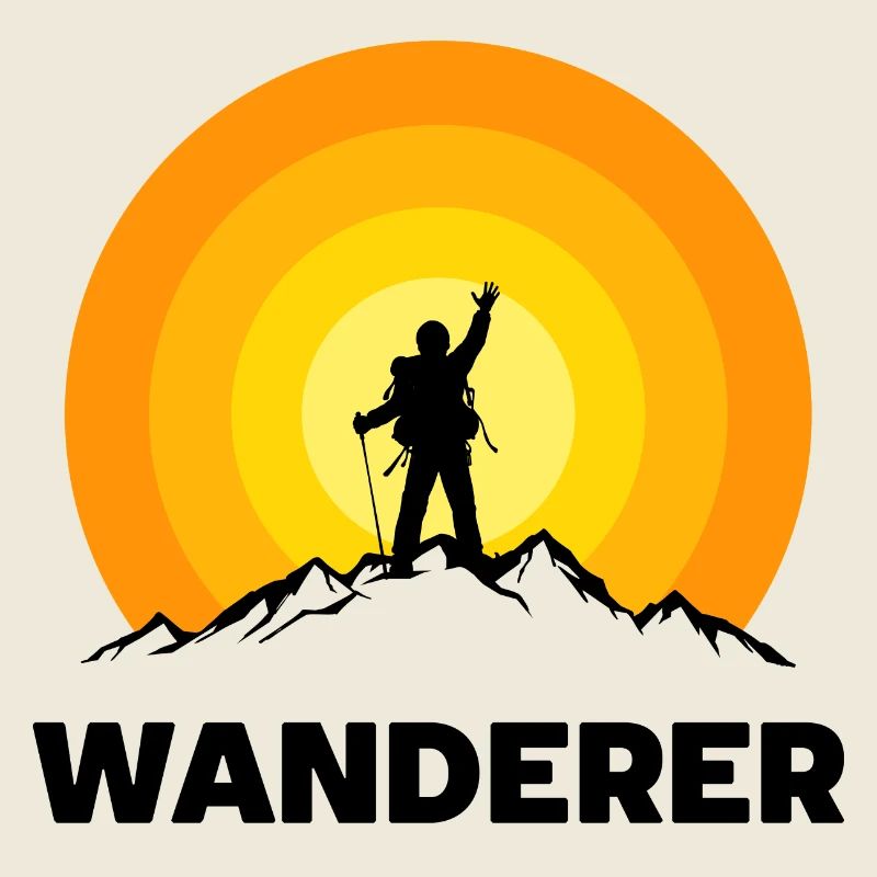 Wanderer Wandern Wanderung Bergwandern Spruch