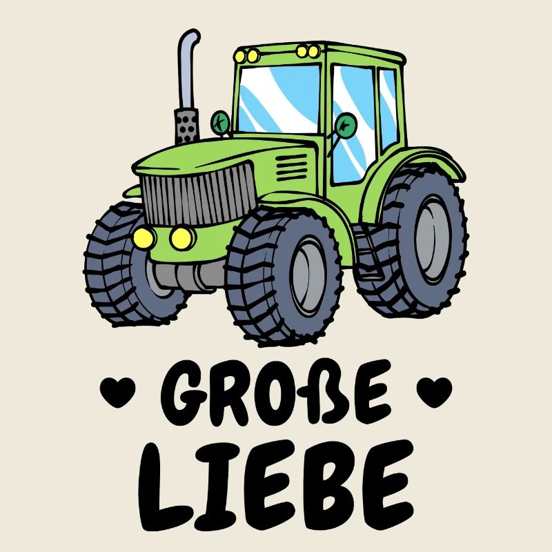 Kraftfahrzeug Herz Traktor Statement Landleben