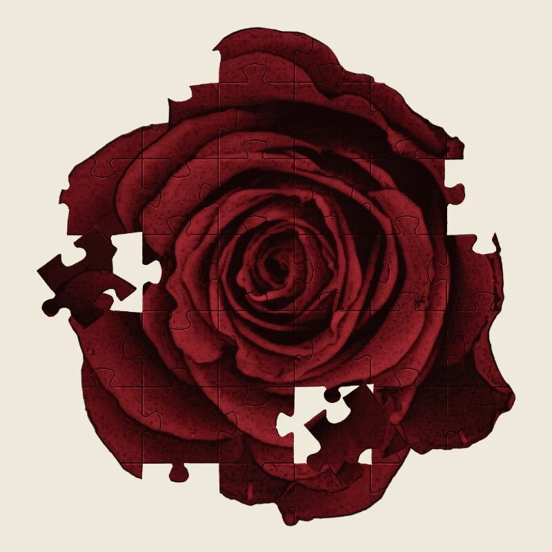 tolle blumenmuster, rosenmuster Puzzleoptik